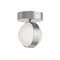 Afx Verona 1-Light LED Flush Ceiling Light, White Acrylic Shade, Satin Nickel Finish VRNF05LAJUDSN - alternate 1